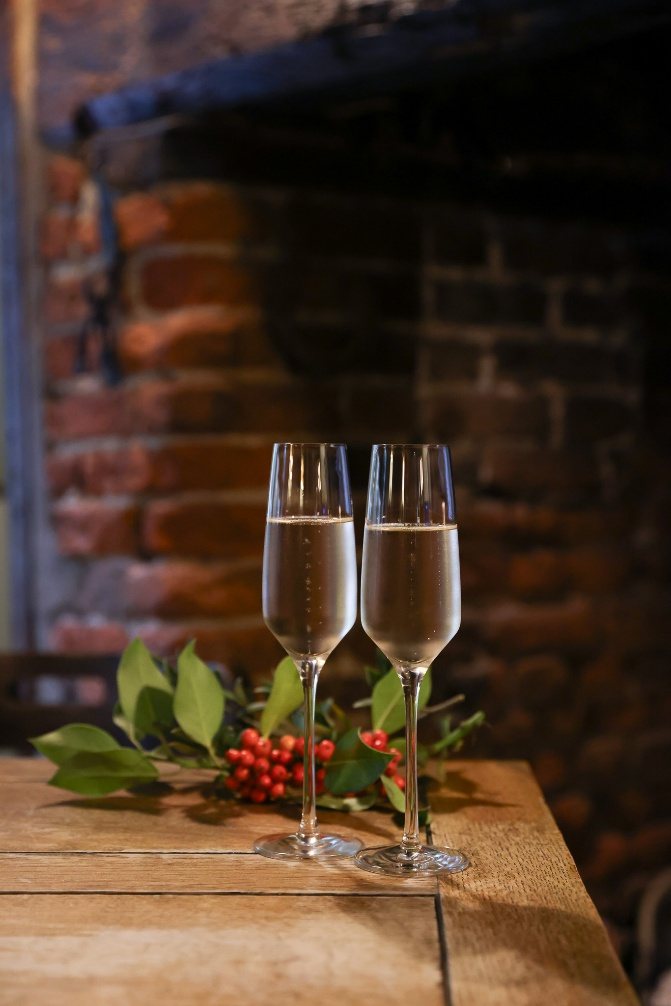 A festive plated course at The Peacock Inn